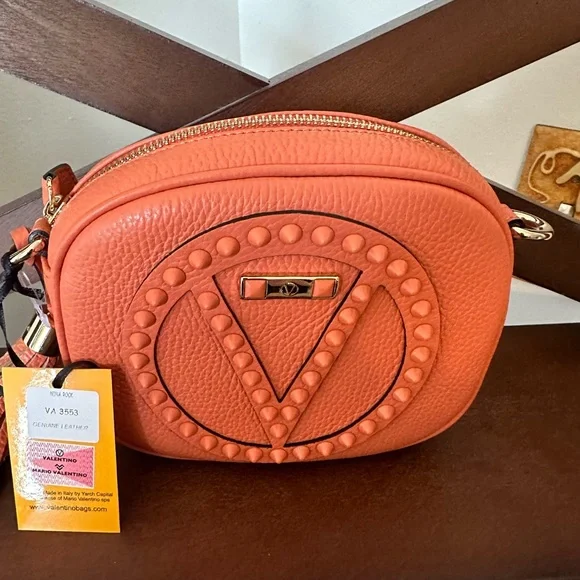 Valentino by Mario Valentino Leather Nina Rock Crossbody and Dust